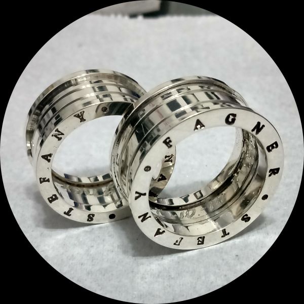 Alianças de prata 12 mm